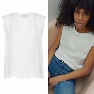 Nation Ltd Natalia Oversized Muscle Tank In White